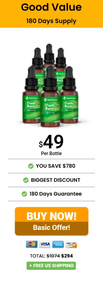FlashBurn price 6 bottle
